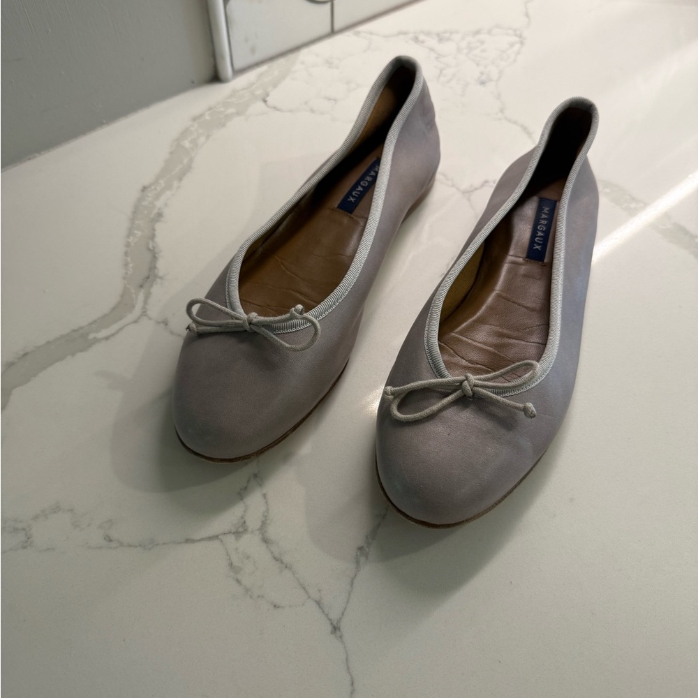Margaux Grey Ballet Flats